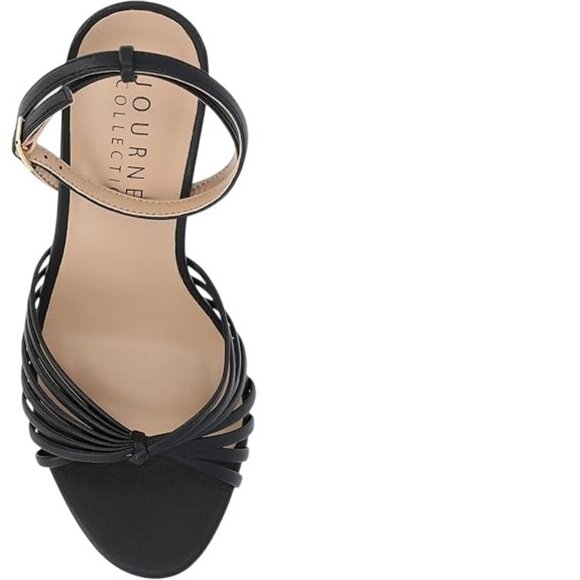 Journee Womens Vanita Multi Strap Stiletto Open Toe Dress Sandals - Picture 3 of 4